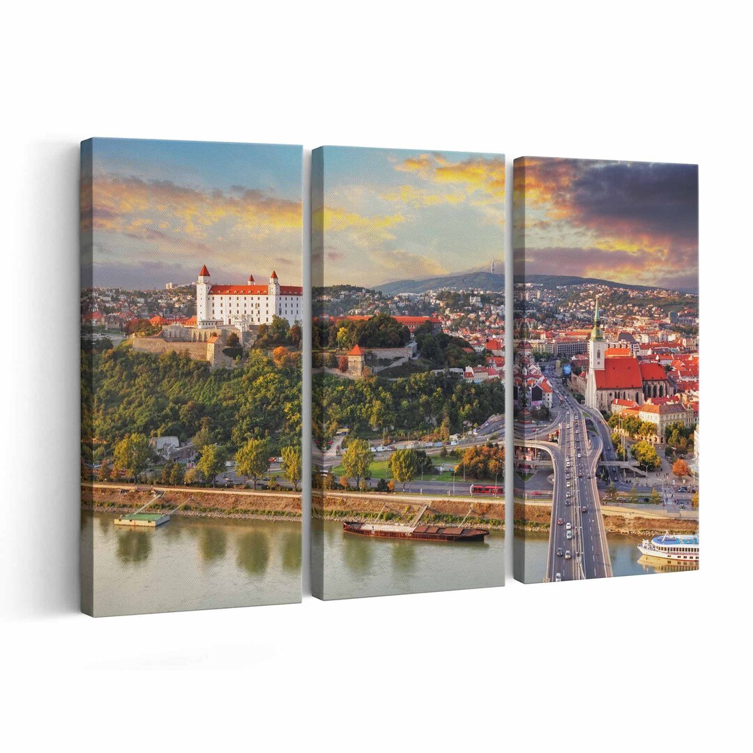 Bratislava Canvas Print Bratislava Wall Art Bratislava Etsy New Zealand