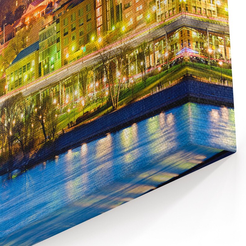 Skyline Wall Art Canvas Print Washington Etsy
