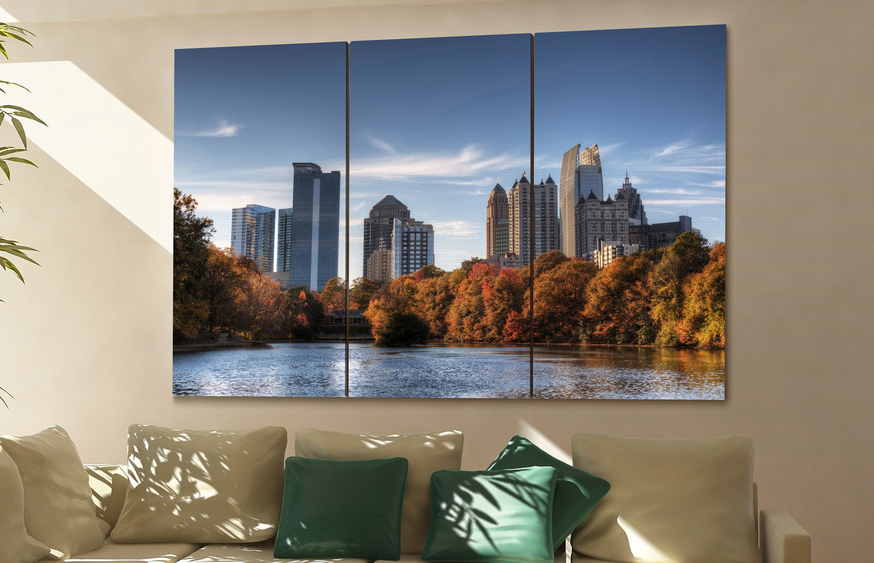 Atlanta skyline Atlanta wall art Atlanta city Atlanta art Atlanta