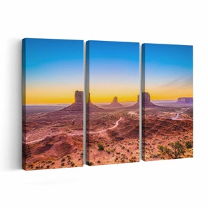 Monument Valley Skyline Canvas print || Monument Valley Skyline Wall Art || Monument Valley Skyline Poster || Monument Valley Skyline home d