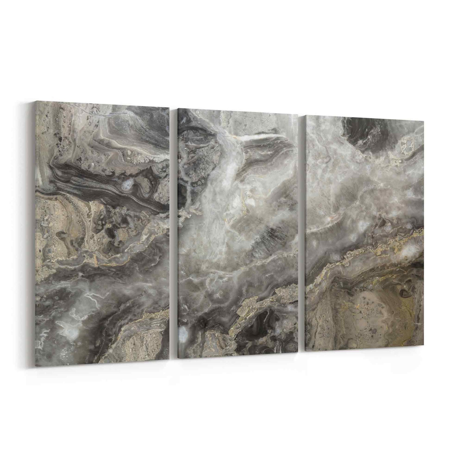 Dark Grey Marble Abstract Art Canvas Print Dark Grey Marble Etsy