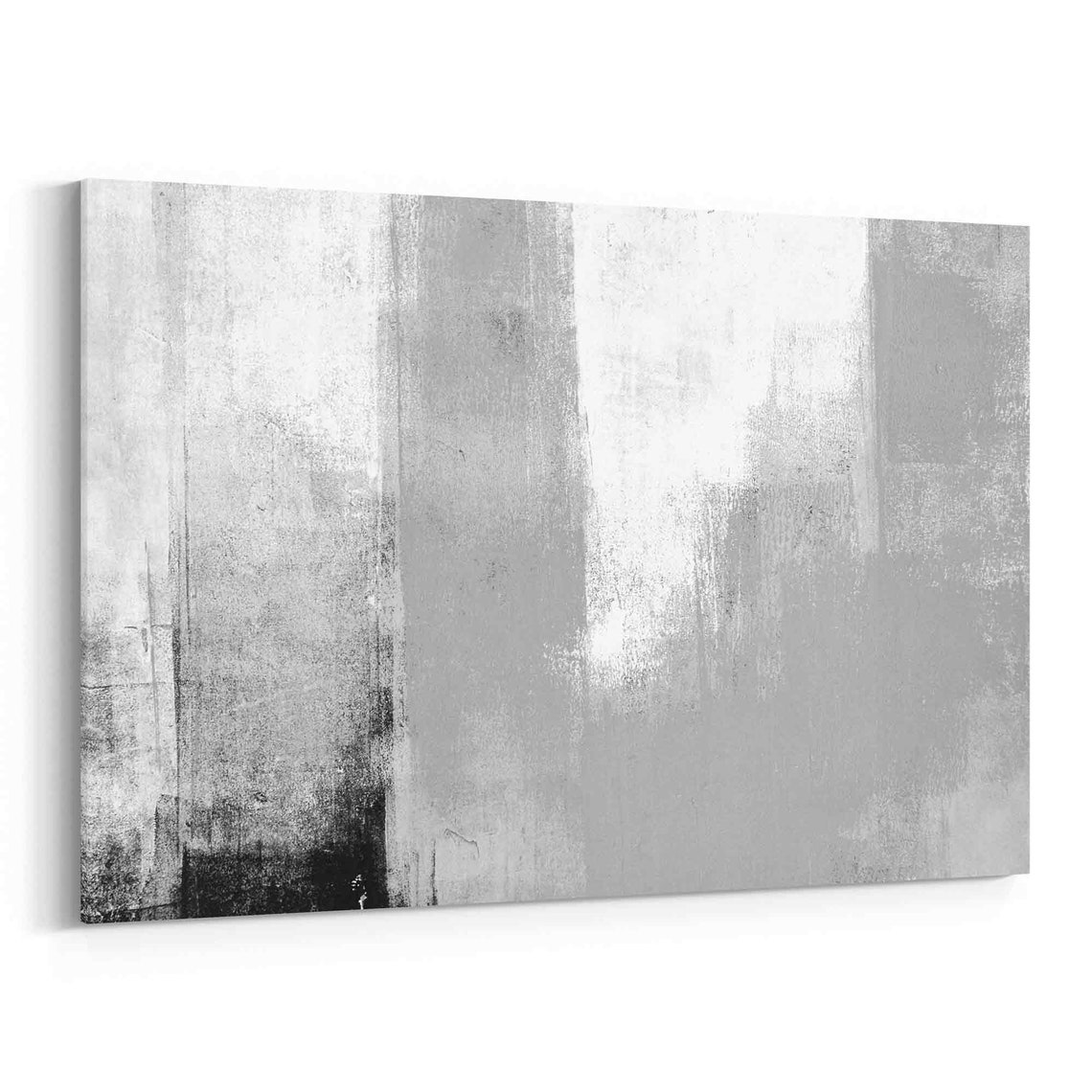Modern Abstract Black Gray Wall Art Modern Abstract Black | Etsy