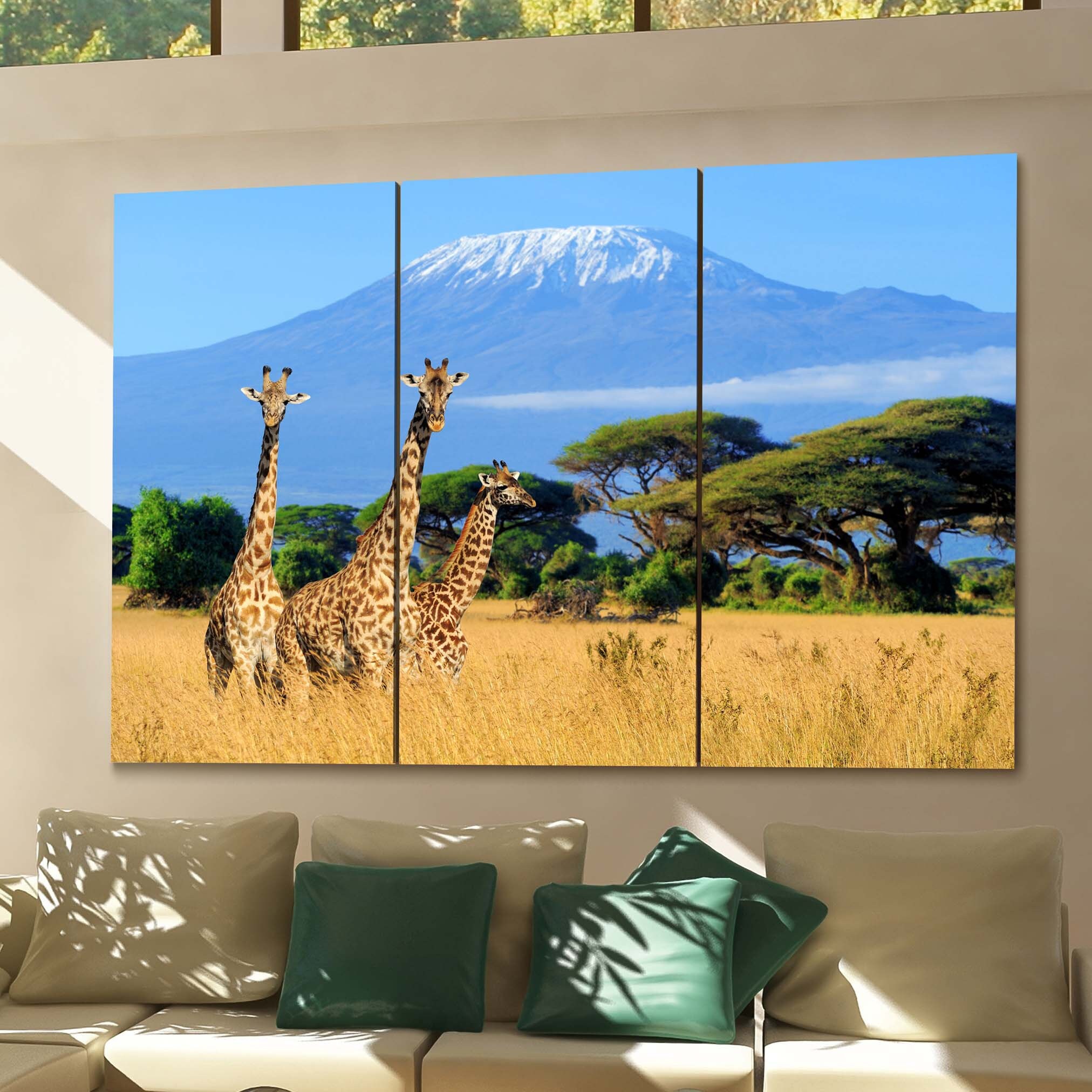 Giraffe Wall Art Canvas Giraffe Canvas Print Multiple Sizes Etsy