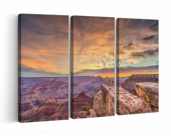 Grand Canyon Skyline Canvas print || Grand Canyon Skyline Wall Art || Grand Canyon Skyline Poster || Grand Canyon Skyline home decor || Gran