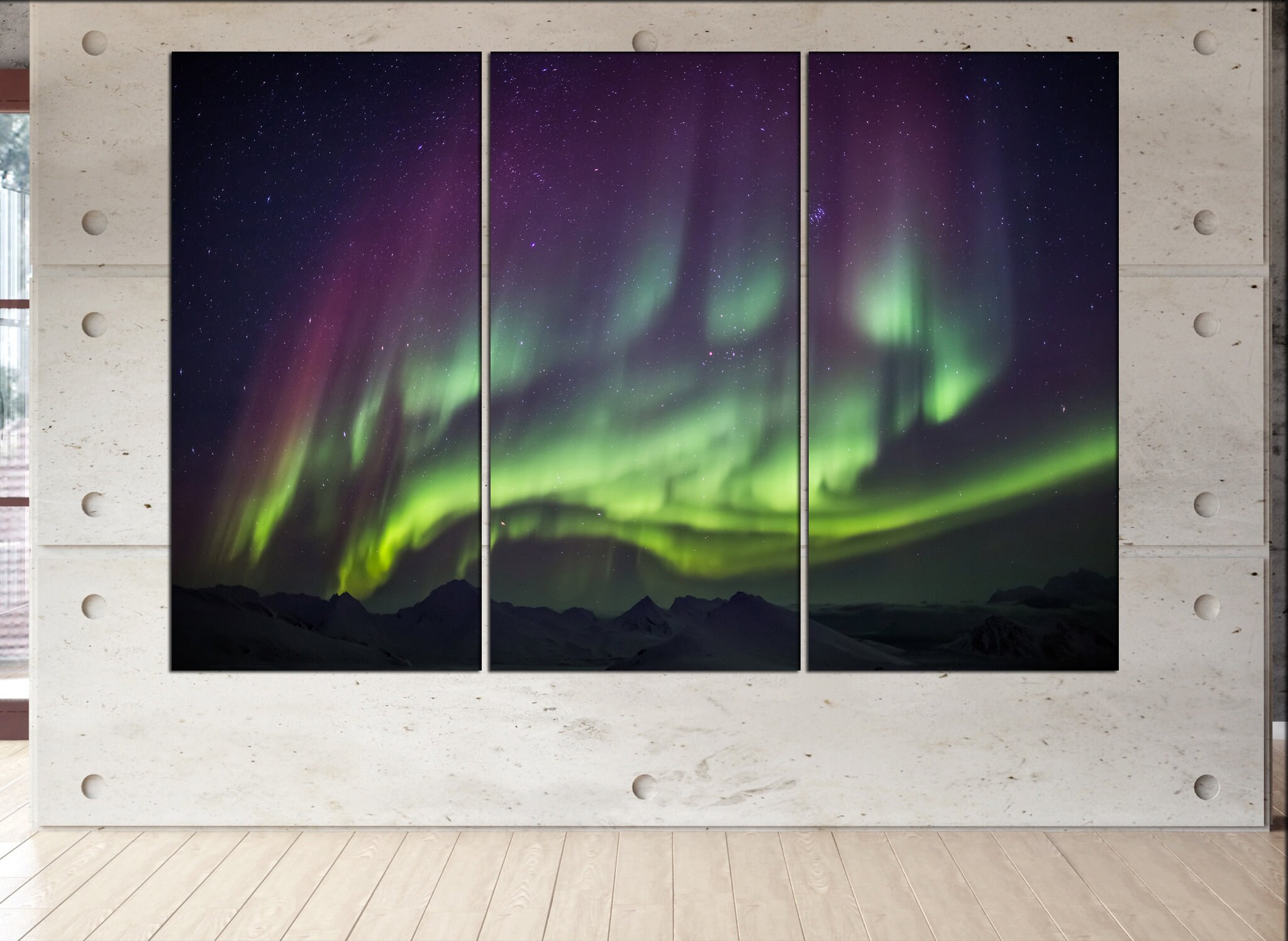 Northern Lights wall art Northern Lights canvas Northern Lights canvas