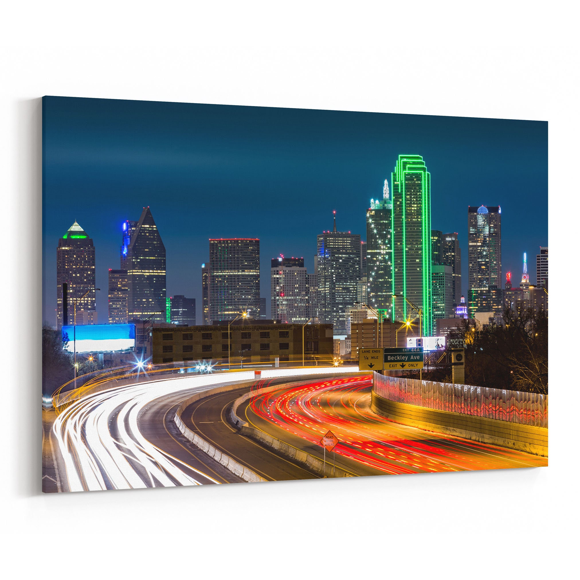 Dallas Skyline Canvas Dallas Canvas Print Texas Multiple Sizes Etsy