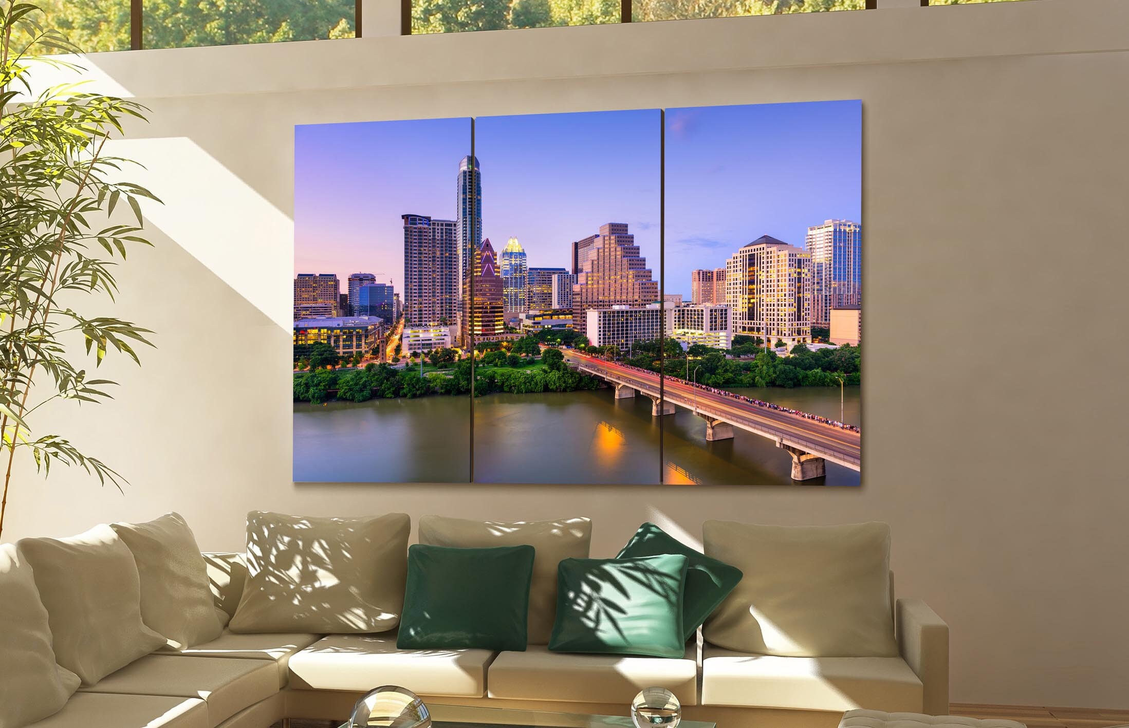 Austin Canvas Print Austin Wall Art Canvas Texas Multiple Etsy