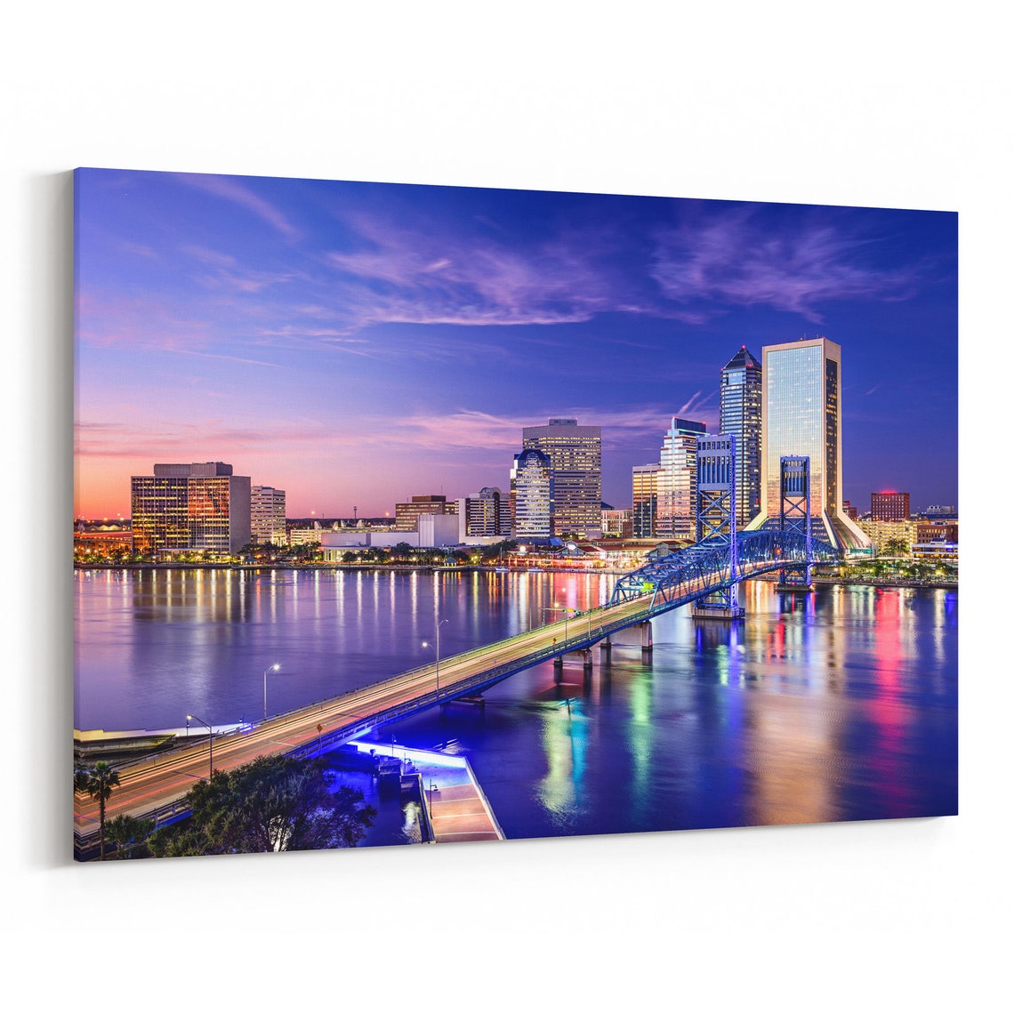 Jacksonville Canvas Print Jacksonville Wall Art Canvas Etsy