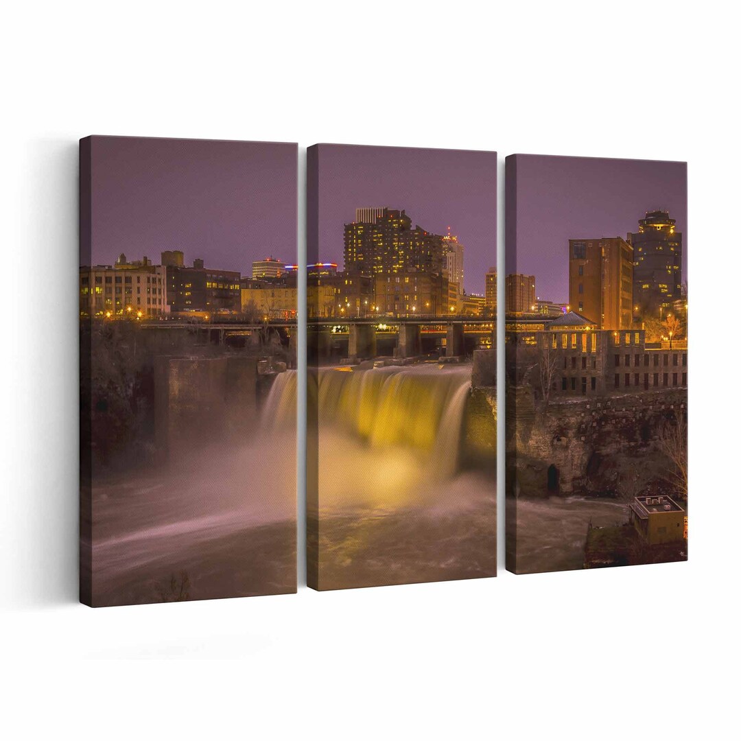 Rochester Skyline Canvas Print Rochester Skyline Wall Art Rochester