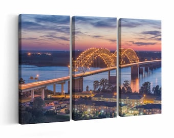 Hernando de Soto Skyline wall art | Canvas or Poster Print (framed) | Color / Black & White