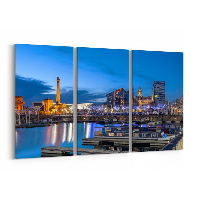 Liverpool Skyline Wall Art Liverpool Canvas Print Multiple Etsy