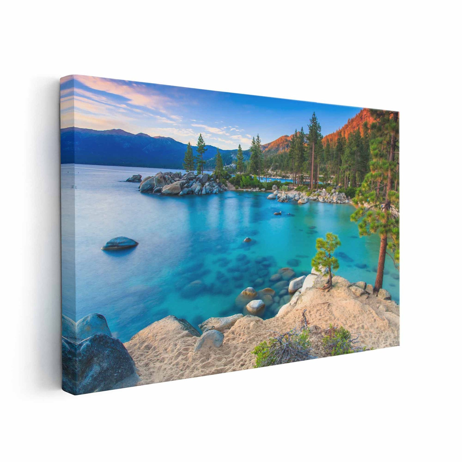 Lake Tahoe Canvas Print Lake Tahoe Wall Art Lake Tahoe Etsy