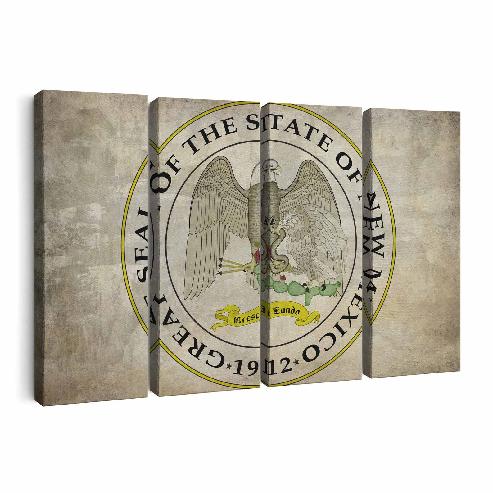 New Mexico State Seal Wall Art Canvas New Mexico State Seal Etsy