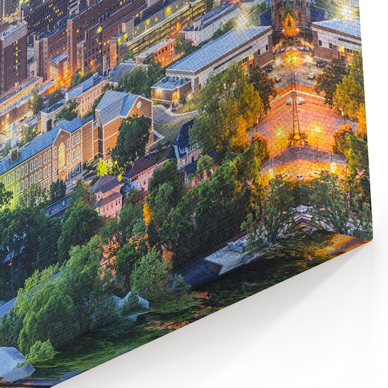 Birmingham Skyline Wall Art Birmingham Canvas Alabama Multiple Etsy