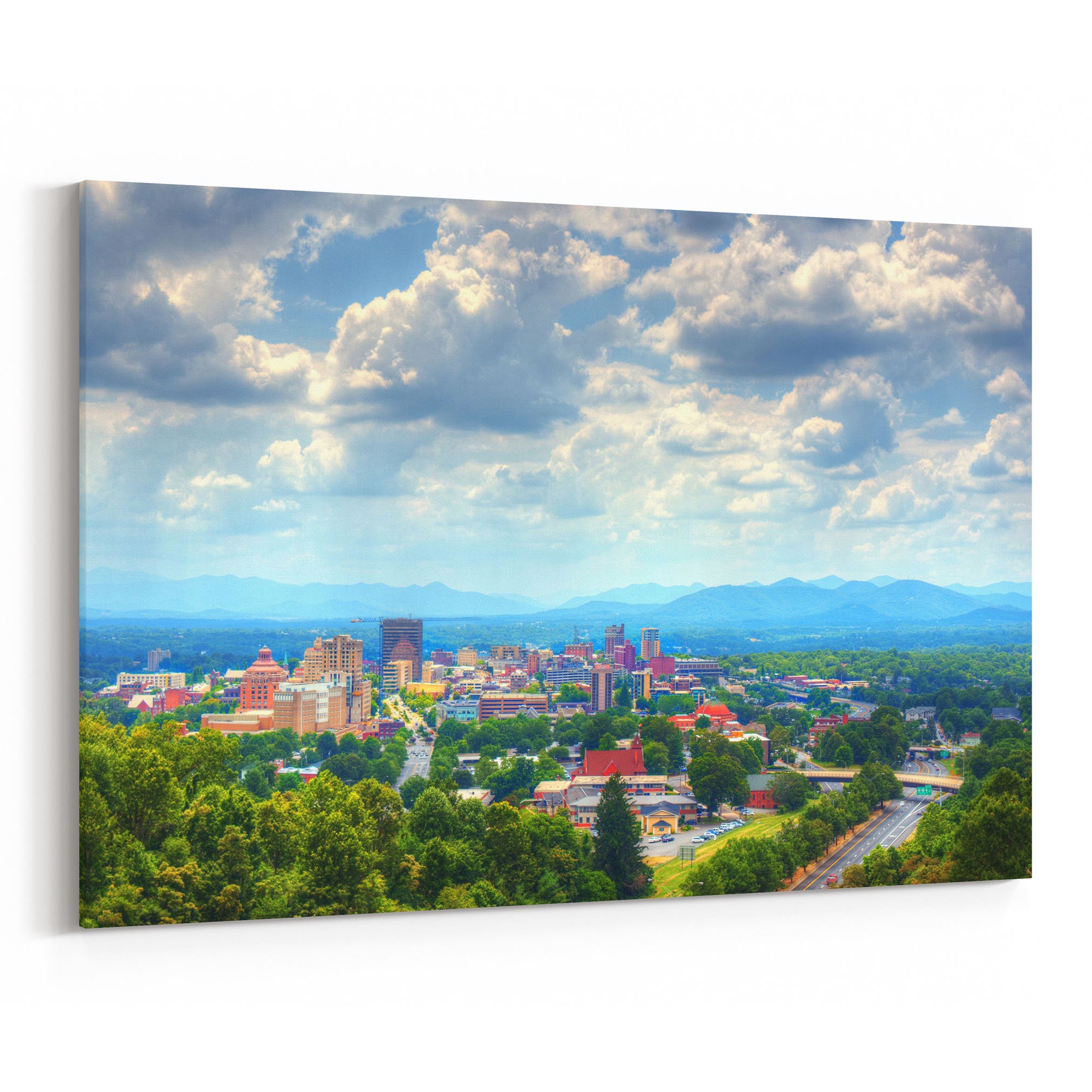 Asheville Canvas Print Asheville Wall Art Canvas North Etsy