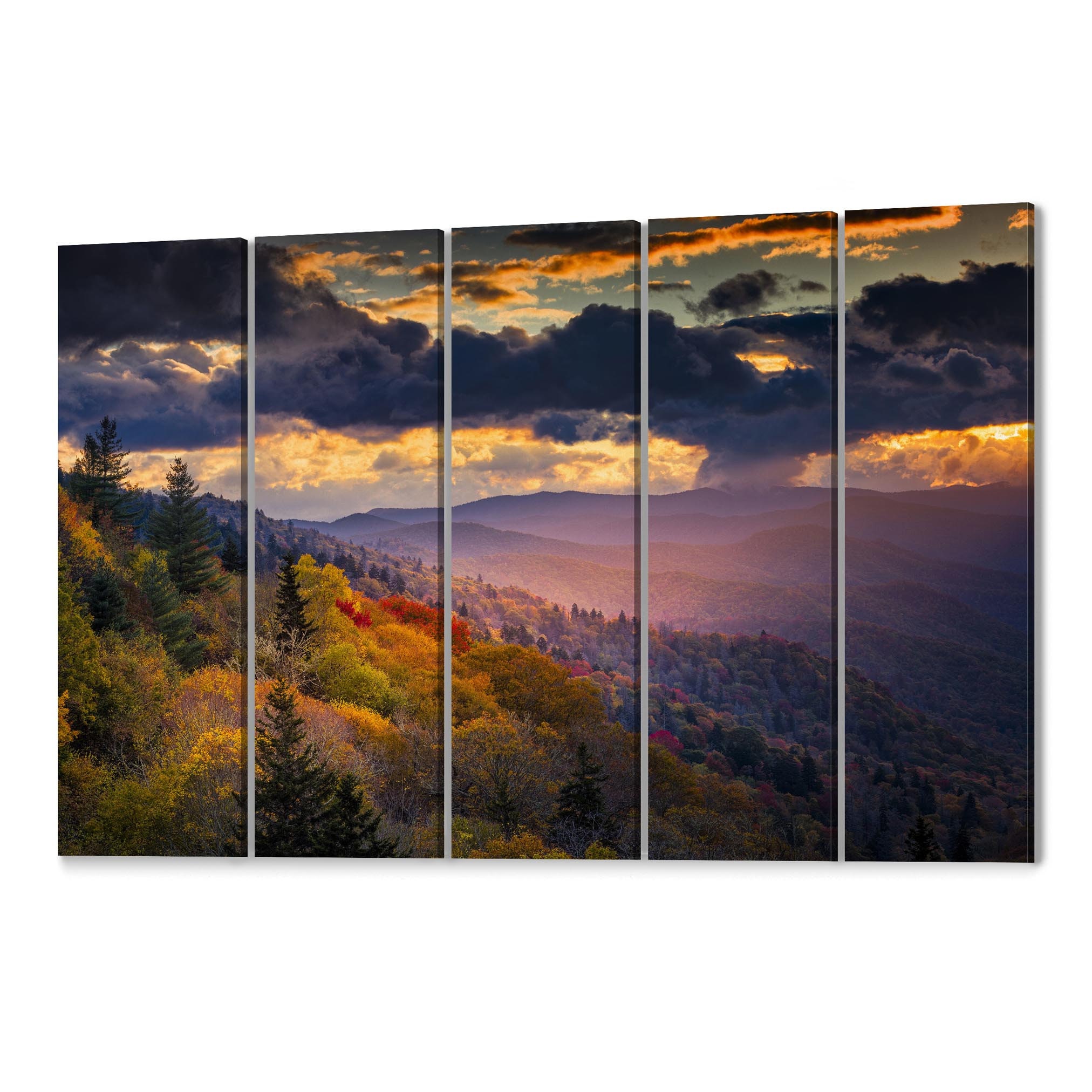 Great Smoky Mountains Canvas Print Great Smoky Mountains Wall Etsy