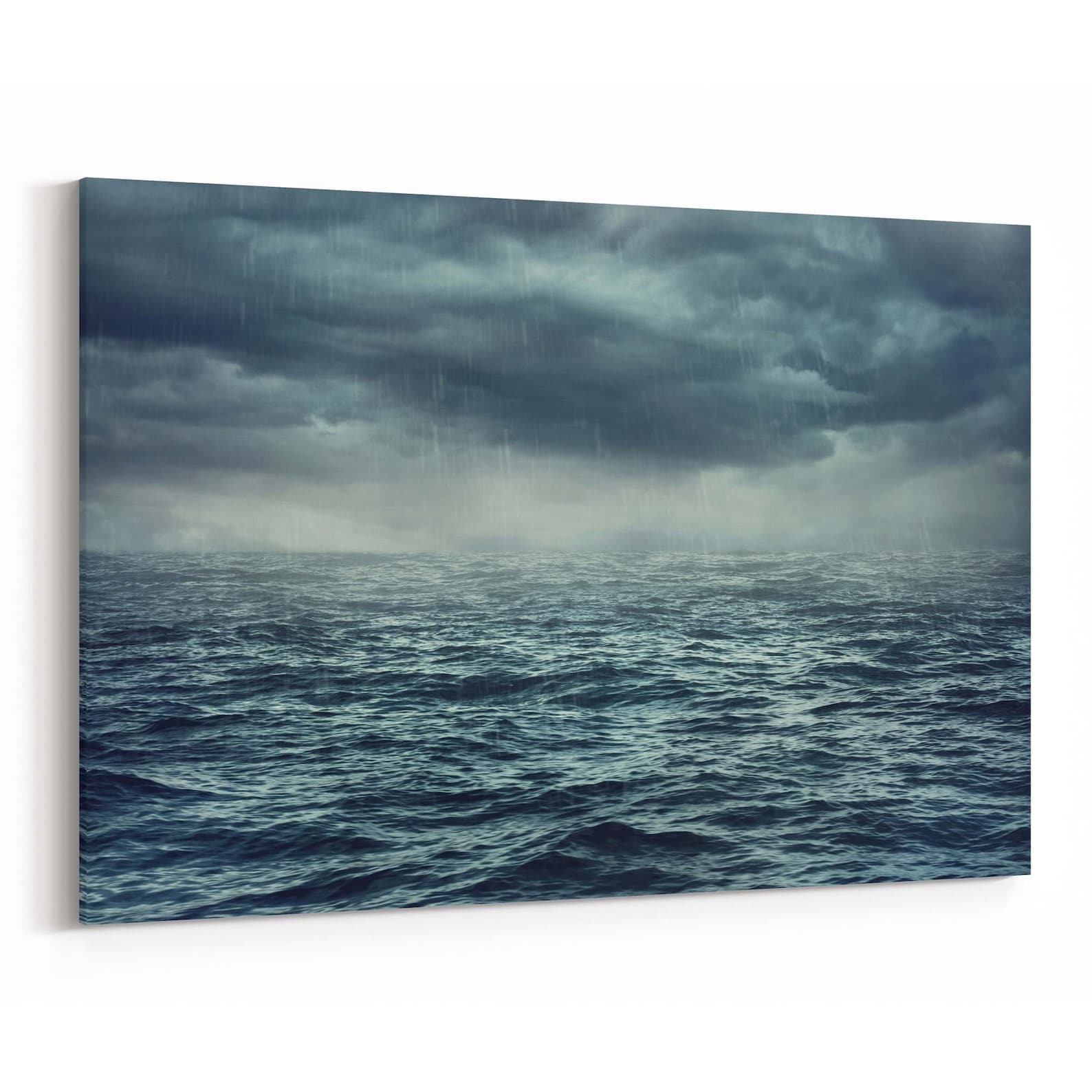 Stormy Sea Canvas Print Stormy Sea Wall Art Canvas Multiple Etsy