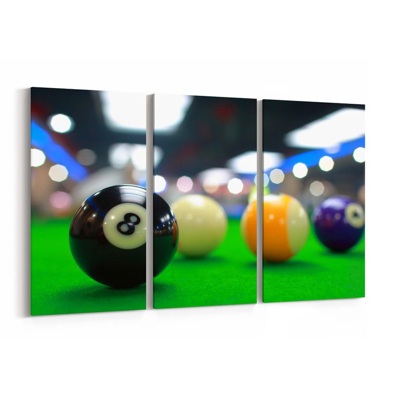 Billiards Canvas Print Billiards Wall Art Canvas Multiple Etsy