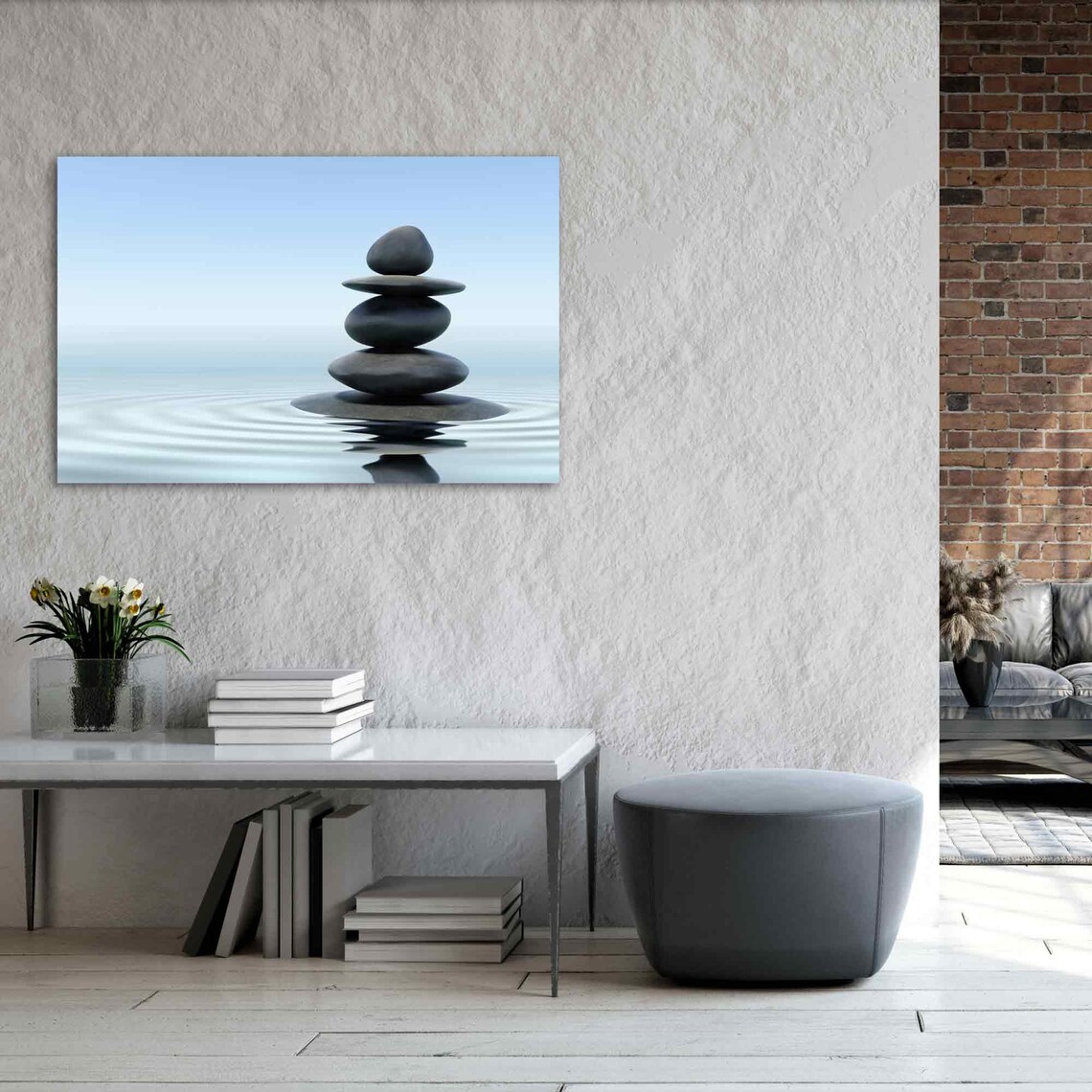 Zen Stones Canvas Wall DecorCanvas Art Zen Stones Canvas Etsy