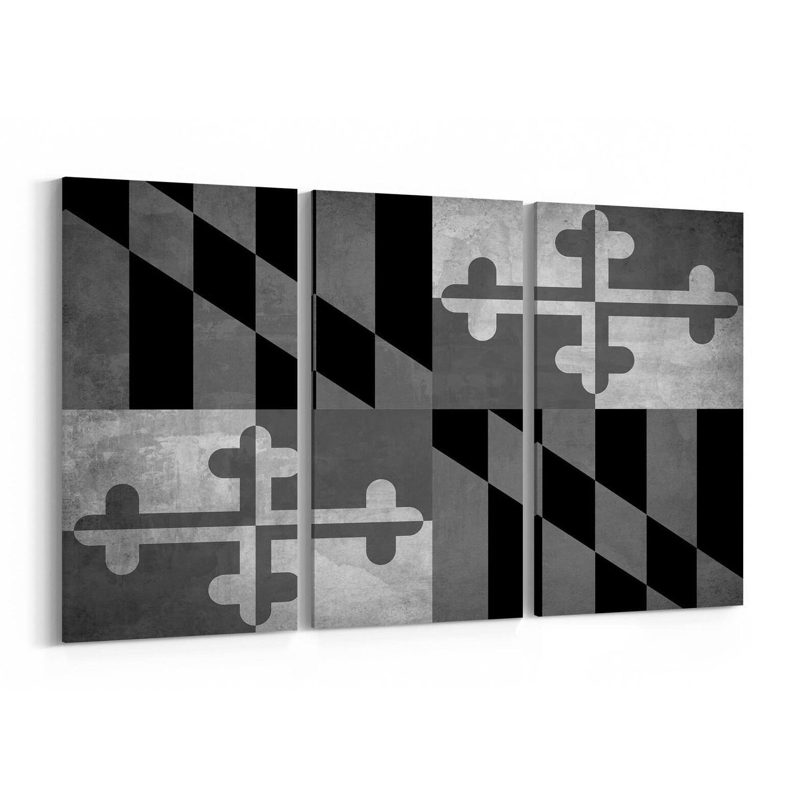 Maryland State Flag Canvas Print Maryland State Flag Wall Art Etsy