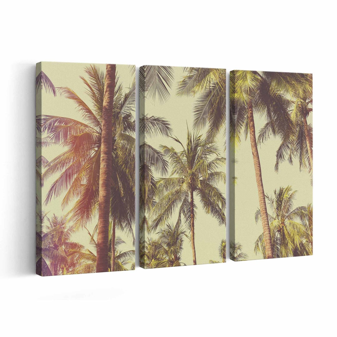Palm Trees Canvas Print Palm Trees Wall Art Palm Trees Poster Palm