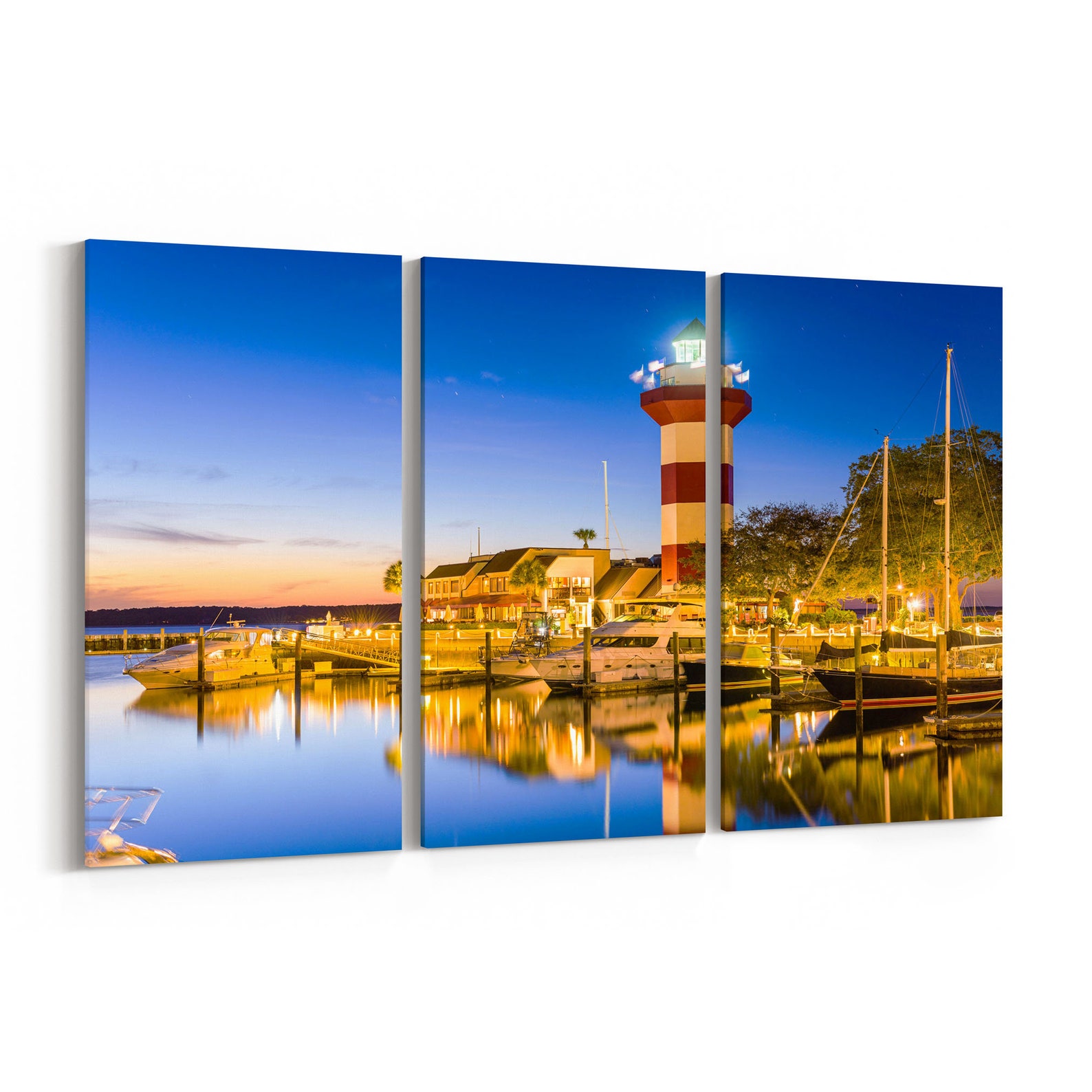 Hilton Head Skyline Wall Art Hilton Head Canvas Print South Etsy