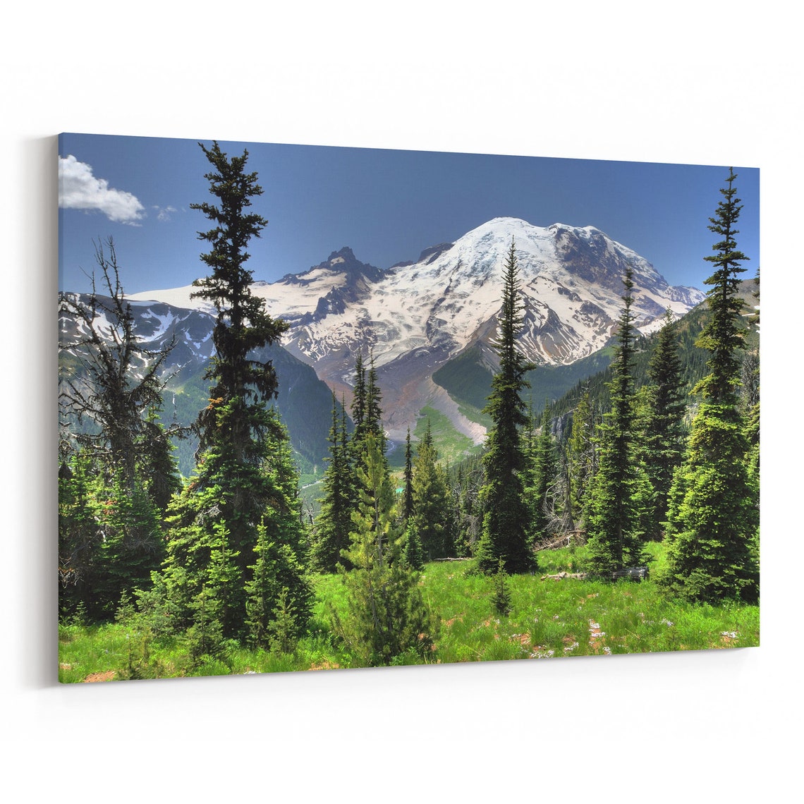 Mt. Rainier Canvas Print Mt. Rainier Wall Art Canvas Multiple Etsy