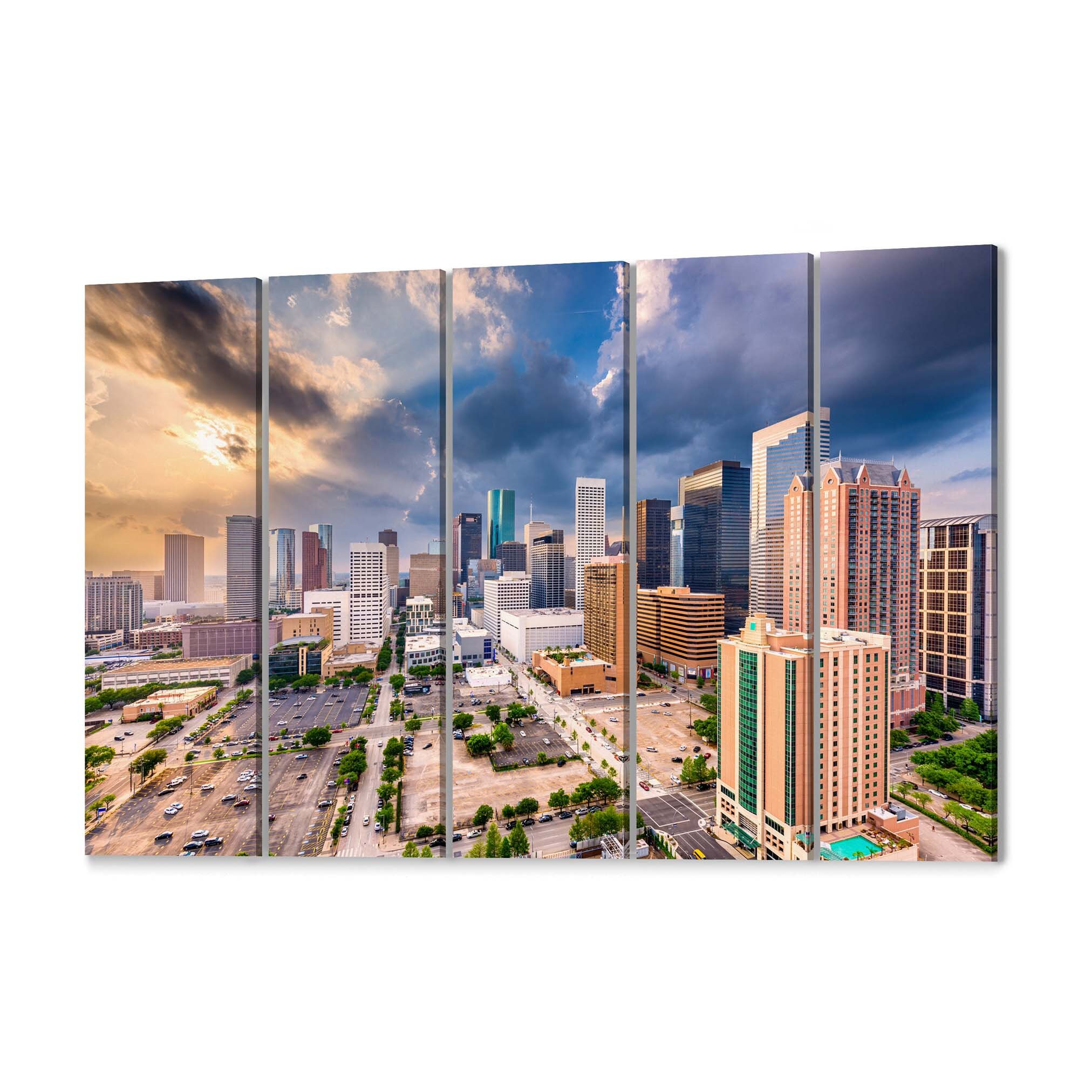 Houston Canvas Art Houston Wall Art Canvas Texas Multiple Etsy