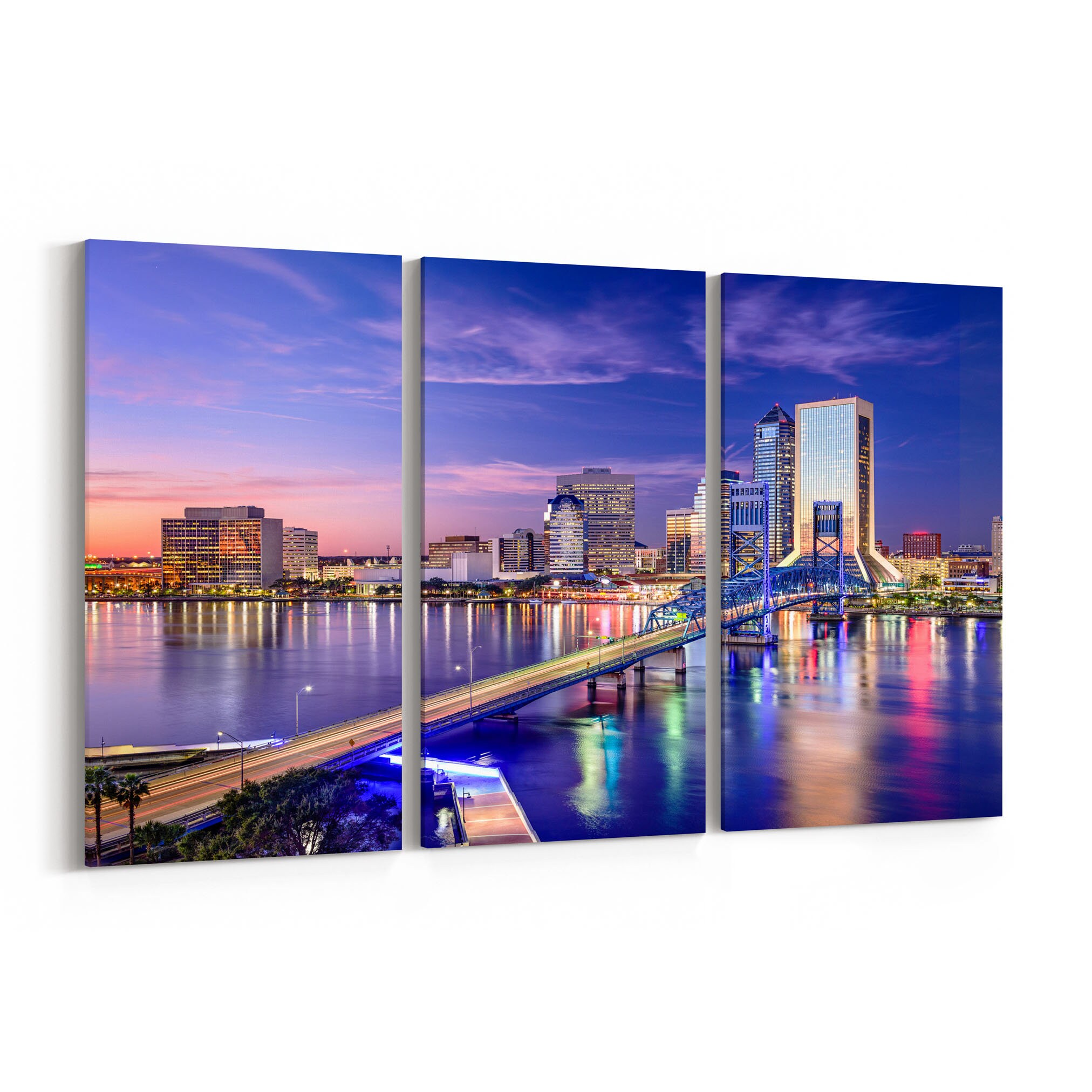 Jacksonville Canvas Print Jacksonville Wall Art Canvas Etsy