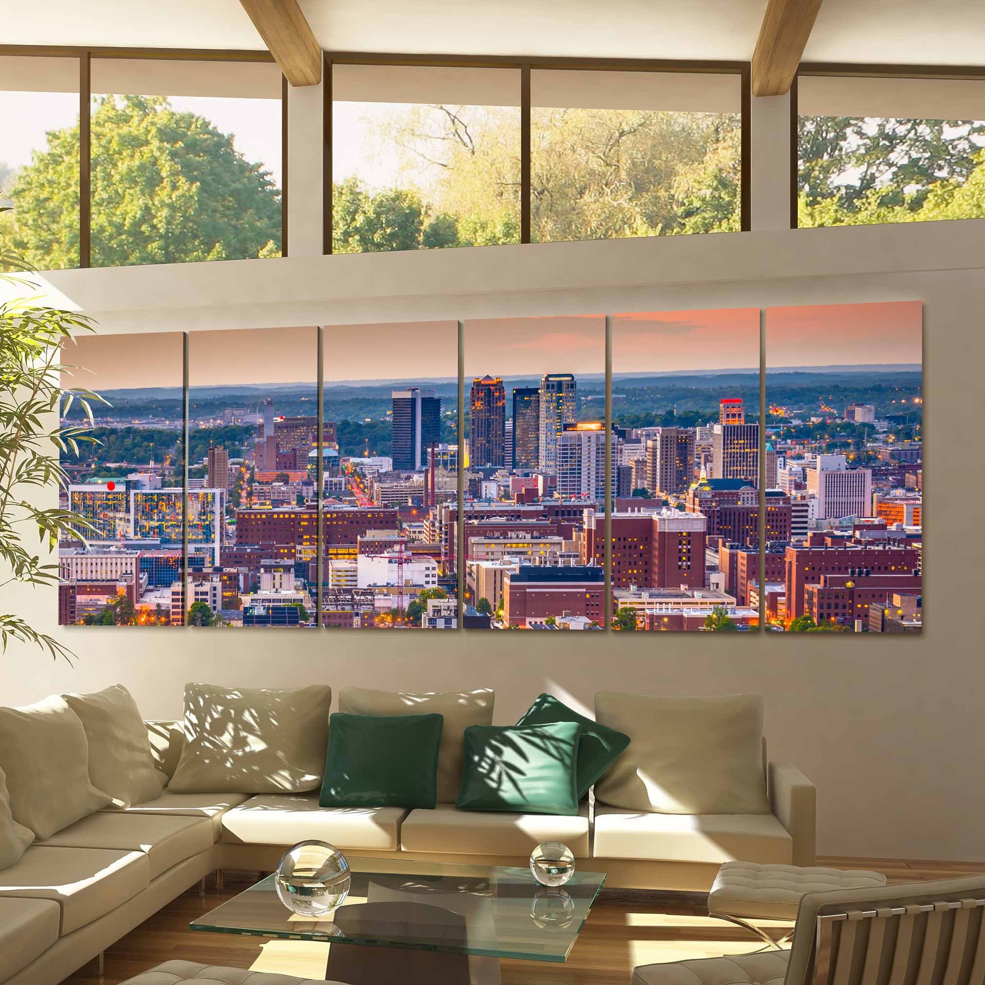 Birmingham Canvas Print Birmingham Wall Art Canvas Alabama Etsy