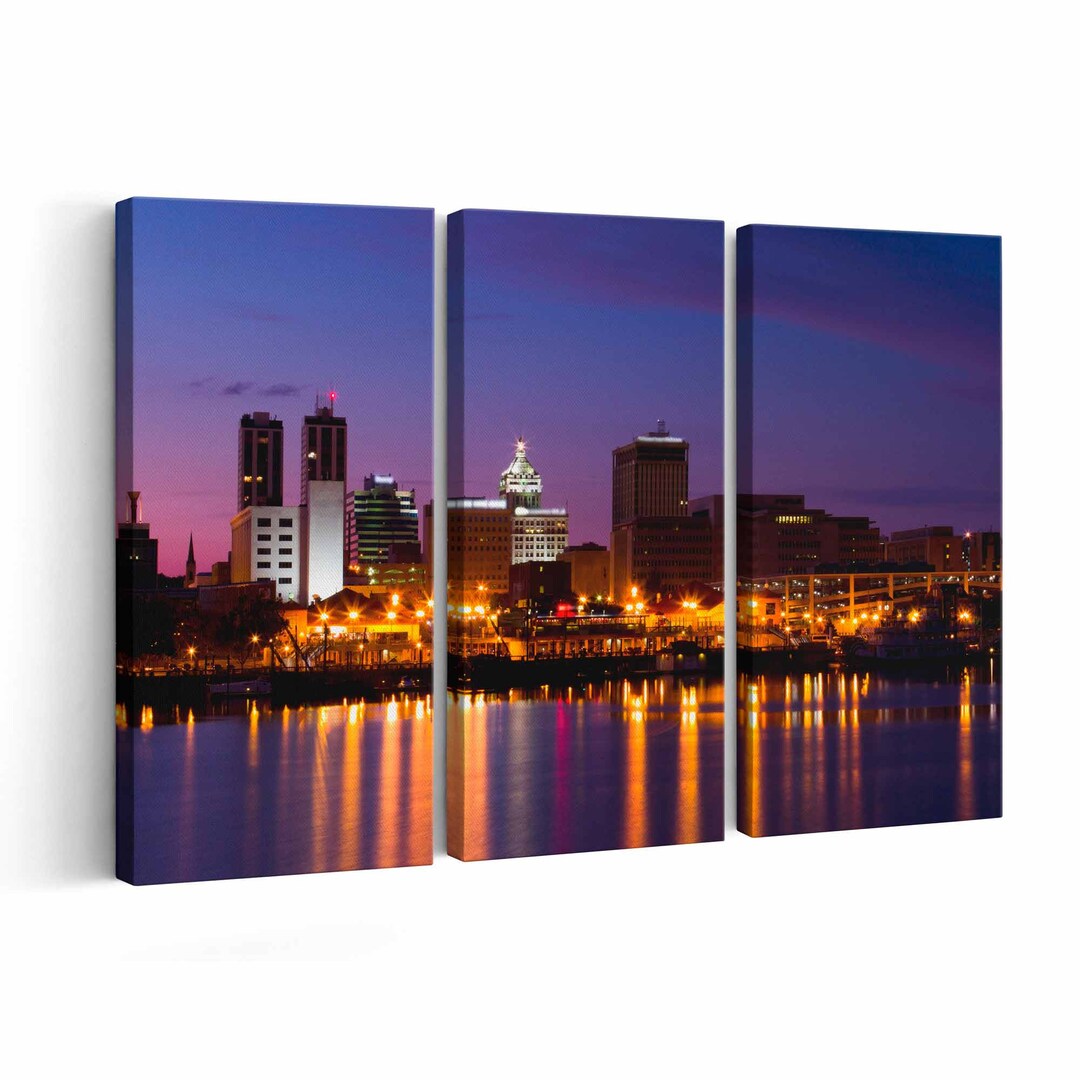 Peoria Skyline Canvas Print Peoria Skyline Wall Art Peoria Skyline Poster Peoria Skyline Home
