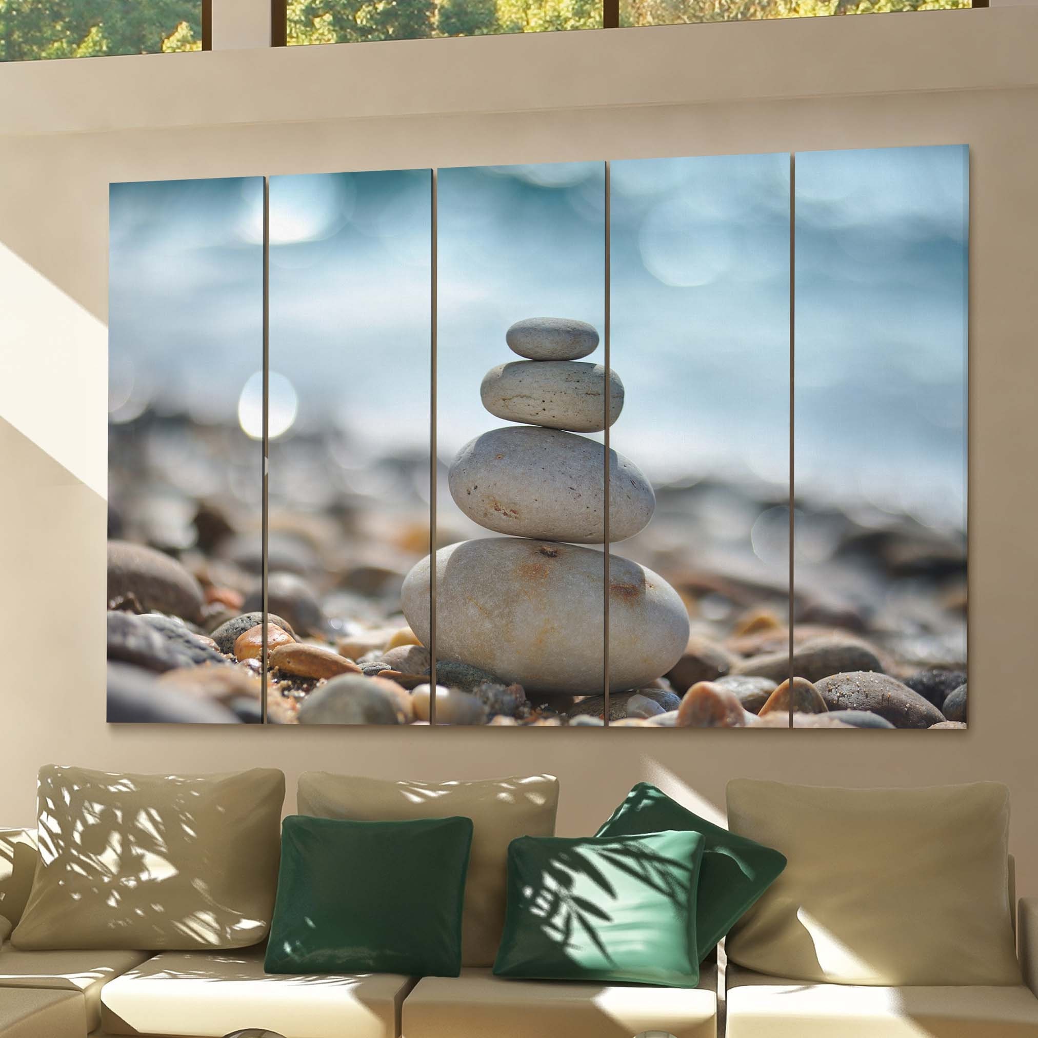 Zen Stones Wall Art Canvas Zen Stones Canvas Print Multiple Etsy