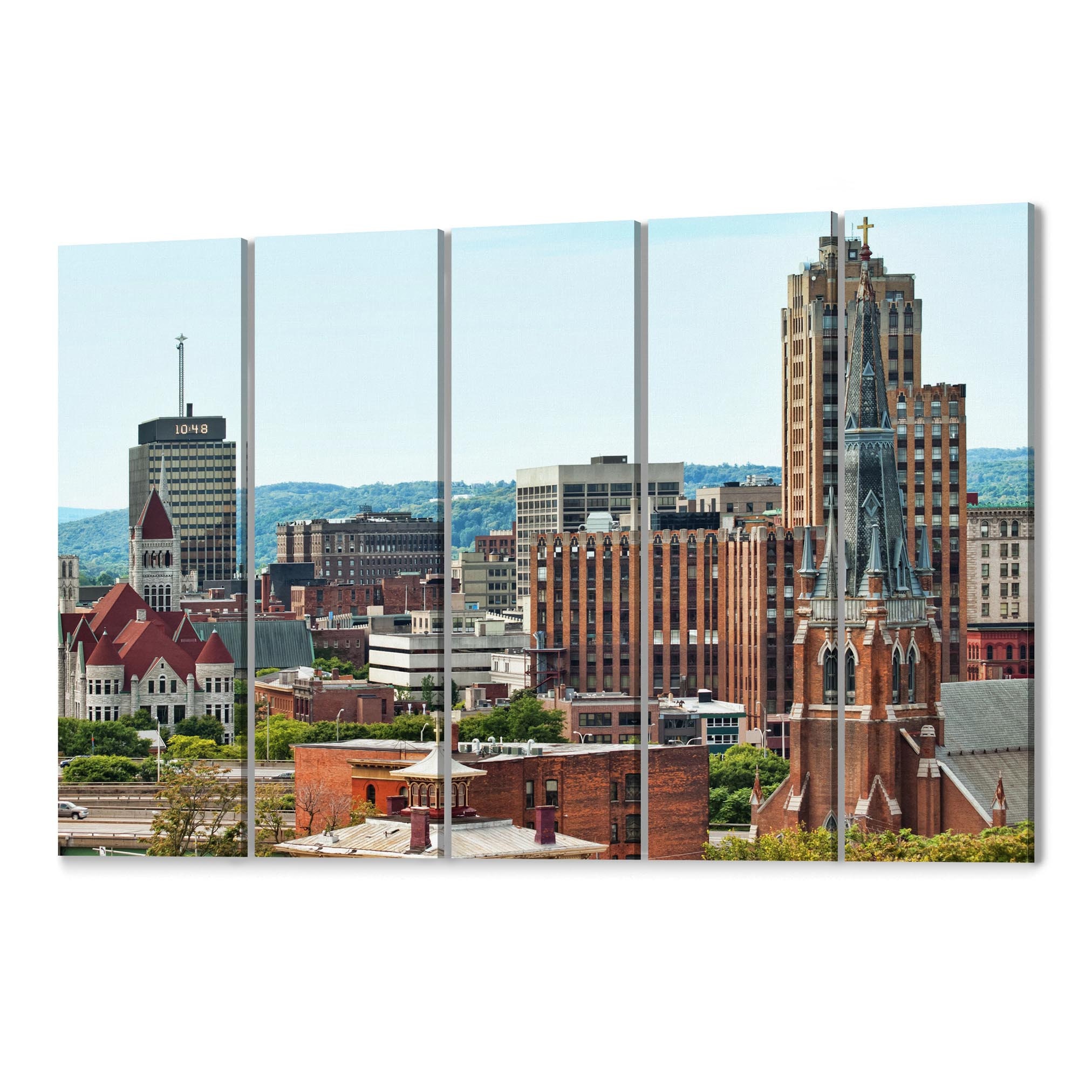 Syracuse Skyline Wall Art Syracuse Canvas Print New York Etsy