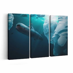 Submarine Canvas print || Submarine Wall Art || Submarine Poster || Submarine home decor || Submarine Print