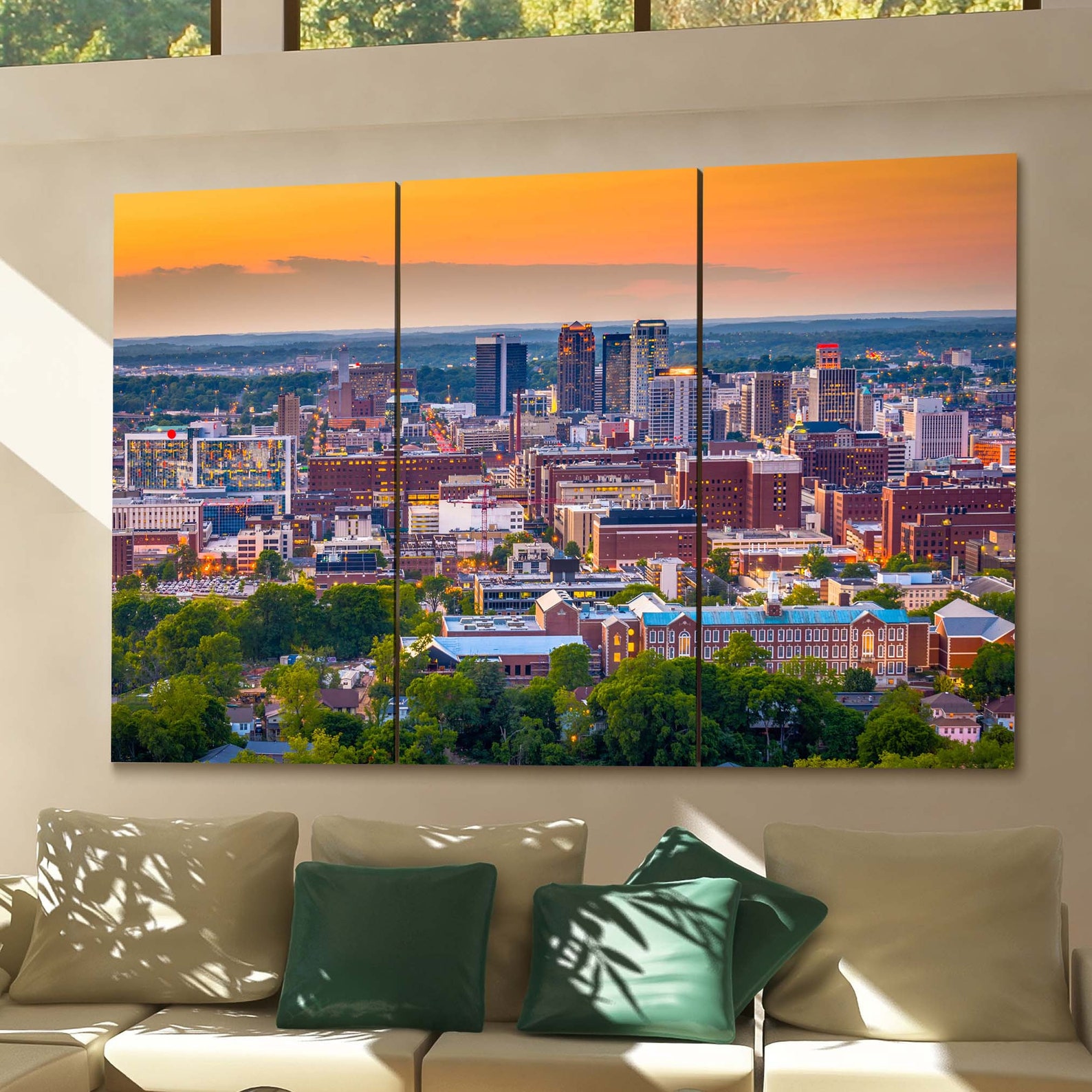 Birmingham Canvas Print Birmingham Wall Art Canvas Alabama Etsy