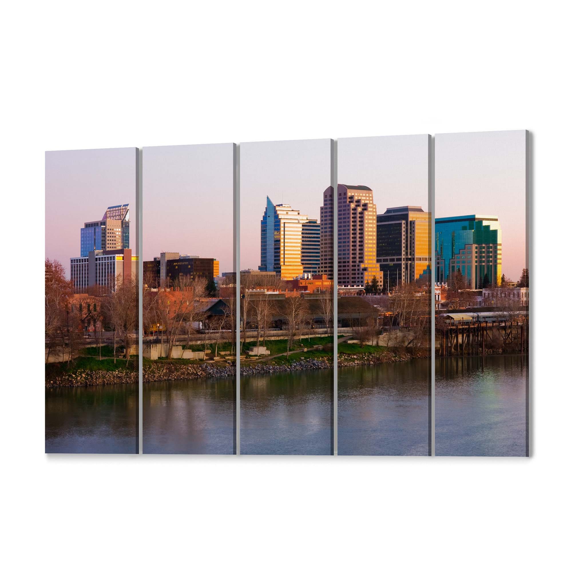 Sacramento Skyline Wall Art Canvas Sacramento Canvas Print Etsy