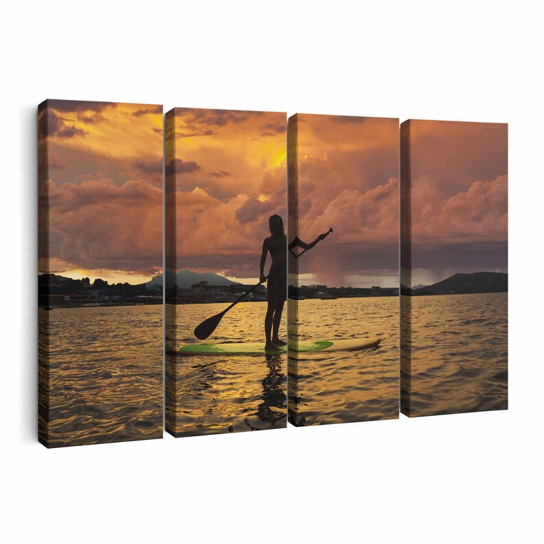 Paddle Board Canvas Print Paddle Board Wall Art Canvas Etsy