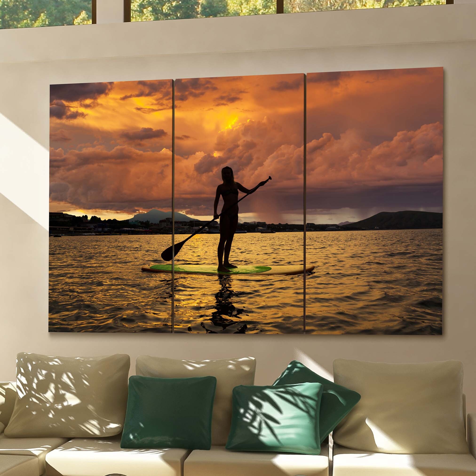 Paddle Board Canvas Print Paddle Board Wall Art Canvas Etsy