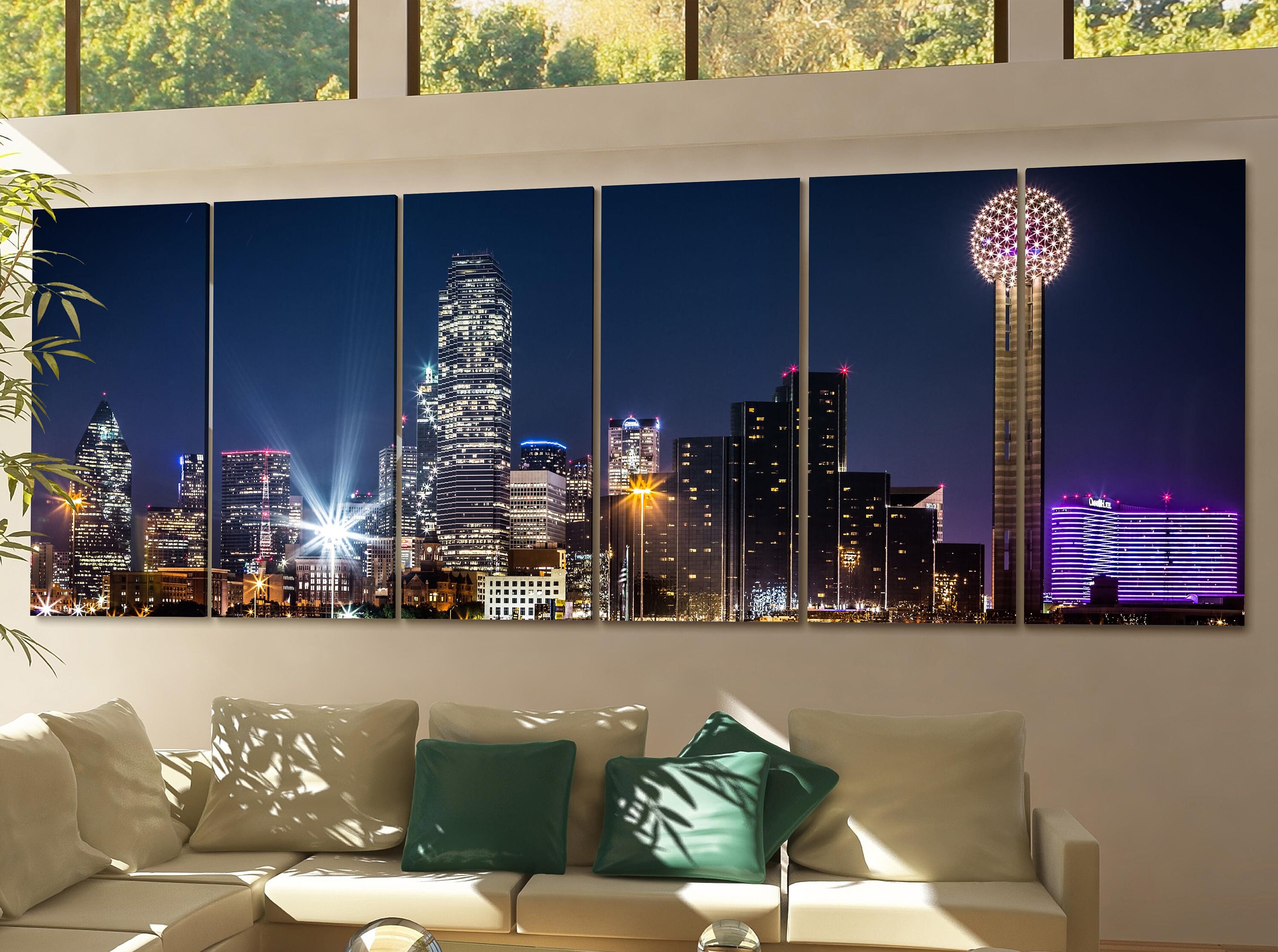 Dallas Canvas Art Dallas Wall Art Canvas Multiple Sizes Etsy