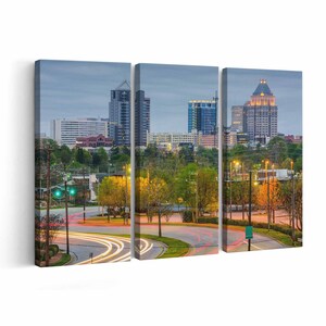 Greensboro Skyline Canvas print || Greensboro Skyline Wall Art || Greensboro Skyline Poster || Greensboro Skyline home decor || Greensboro S