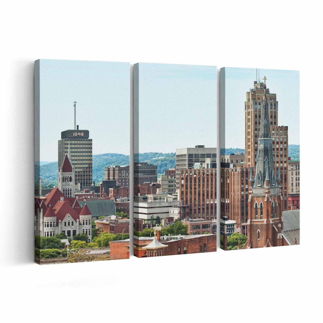 Syracuse Skyline Canvas Print Syracuse Skyline Wall Art Syracuse
