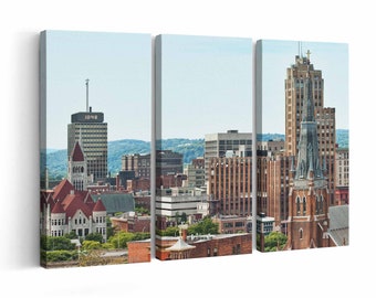 Syracuse Skyline Canvas print || Syracuse Skyline Wall Art || Syracuse Skyline Poster || Syracuse Skyline home decor || Syracuse Skyline Pri