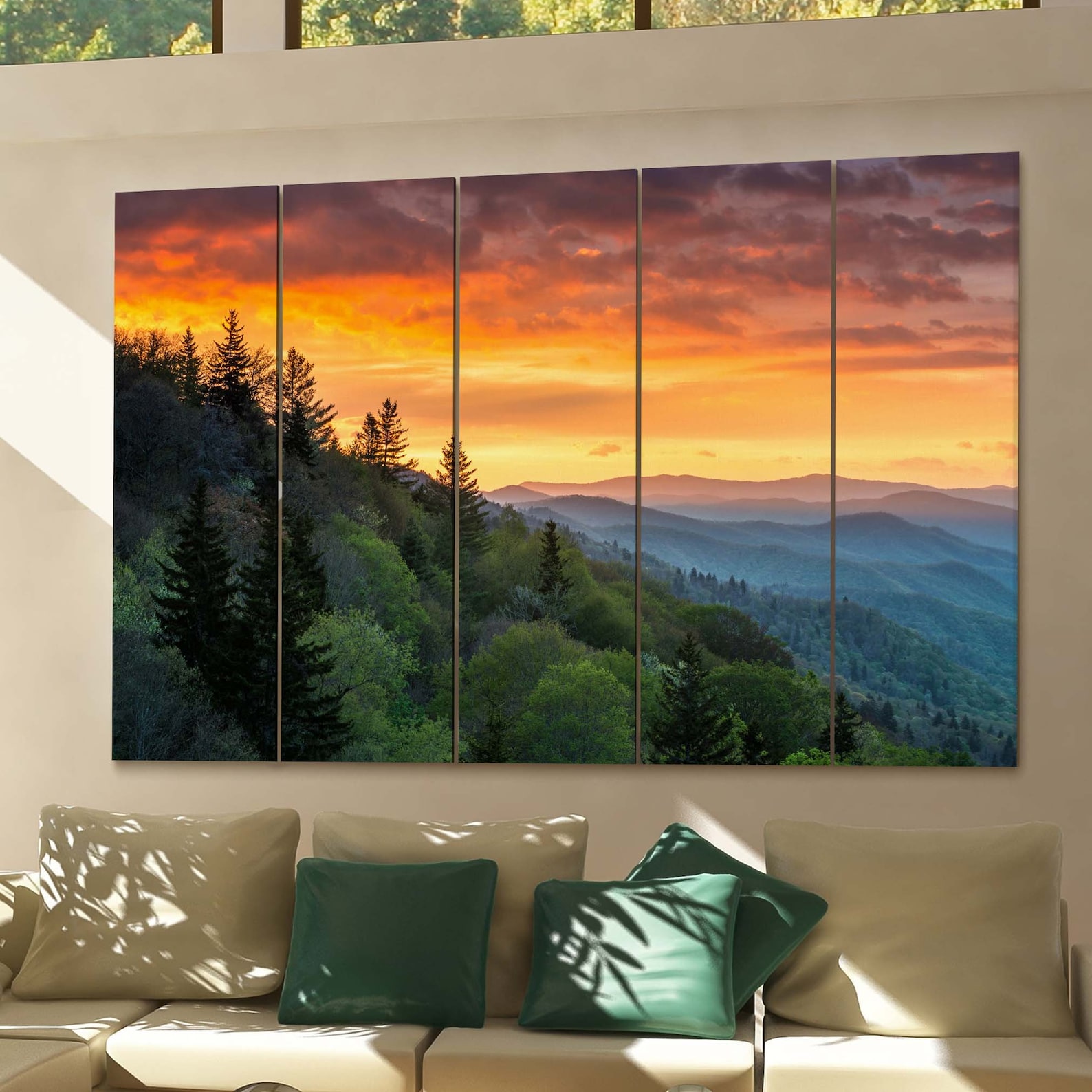 Great Smoky Mountains Wall Art Canvas Great Smoky Mountains | Etsy
