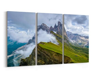Mountain wall art printable Alps wall art Mountain Drawing Mountain watercolor download Italian dolomites wall art horizontal mountain