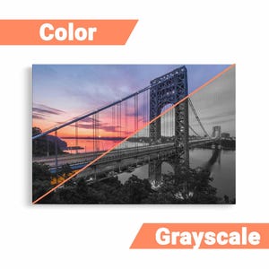 George Washington Bridge Skyline wall art | Canvas or Poster Print (framed) | Color / Black & White image 9