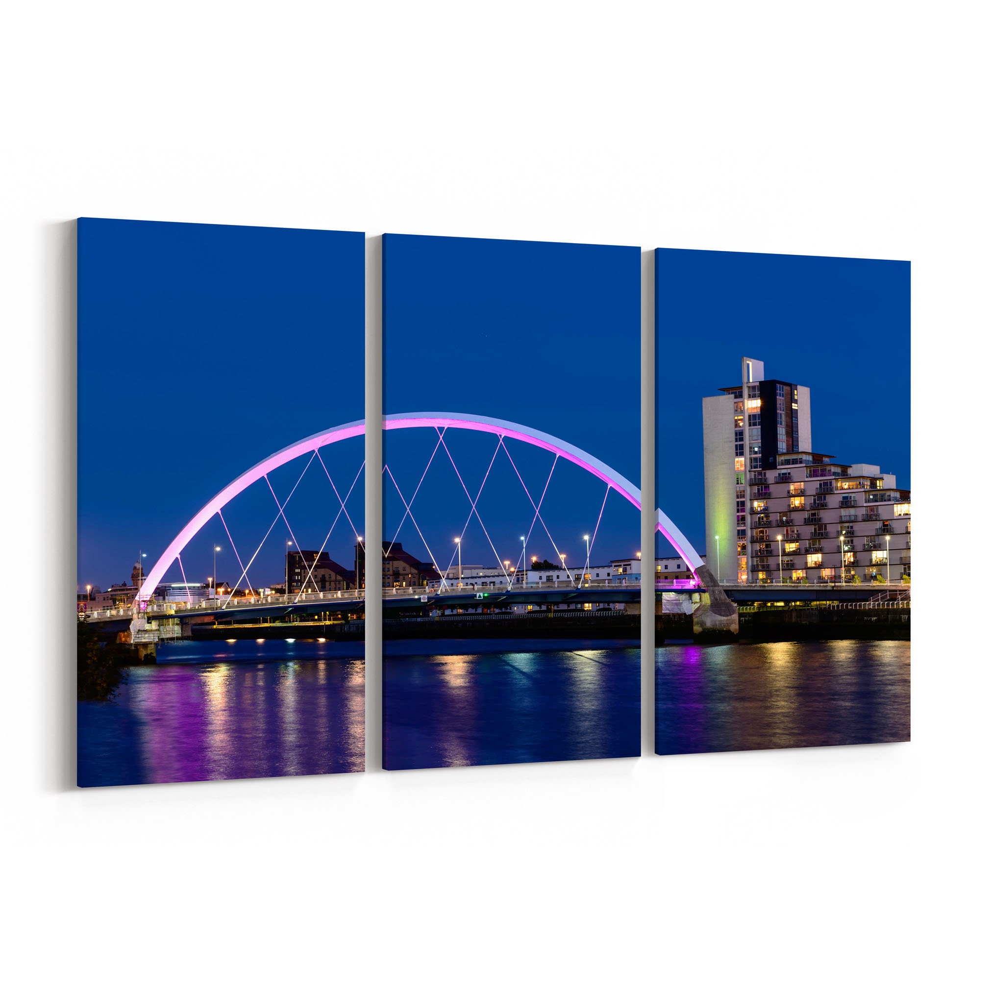 Glasgow Canvas Print Glasgow Wall Art Canvas Multiple Sizes Wrapped