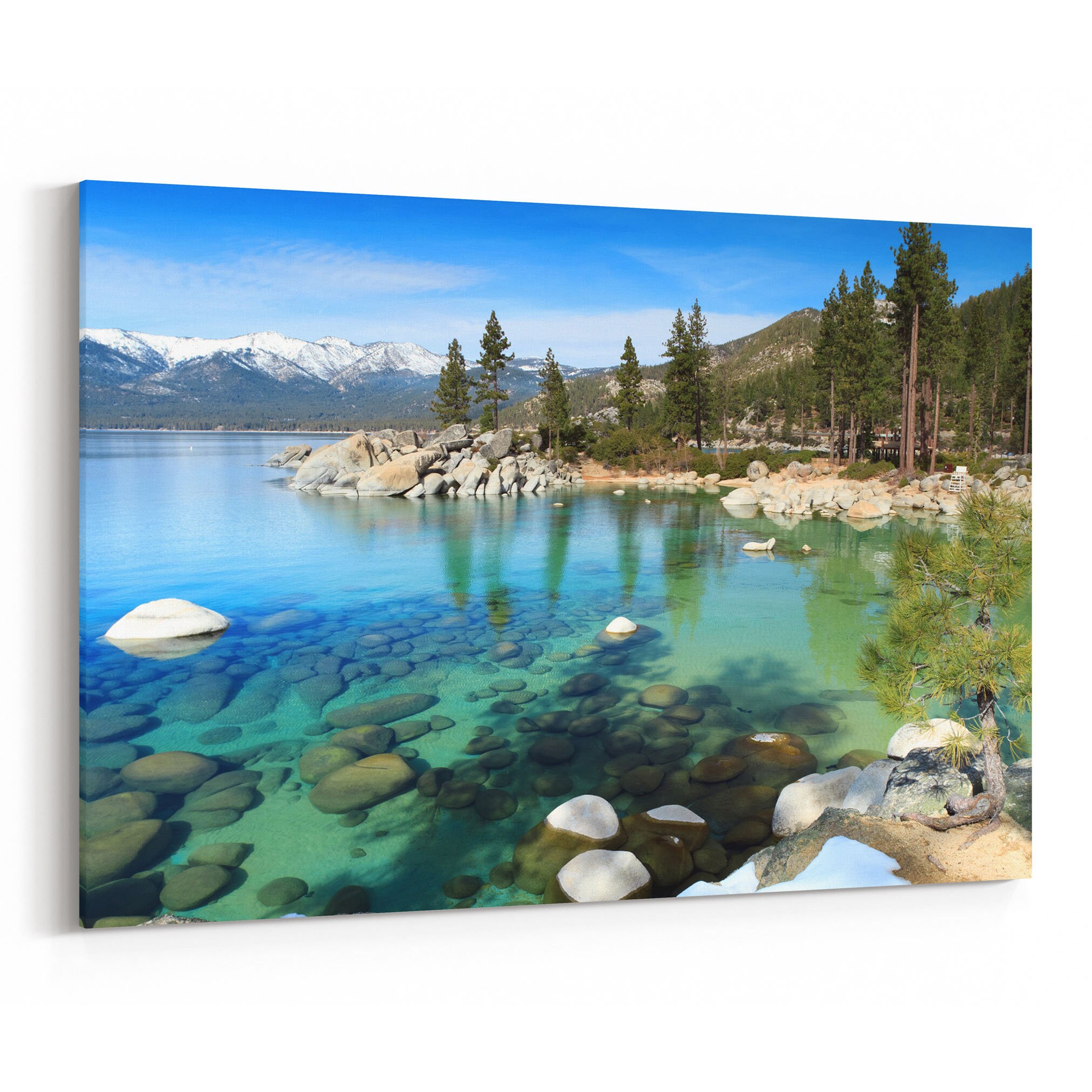 Lake Tahoe Canvas Art Lake Tahoe Wall Art Canvas Multiple Etsy
