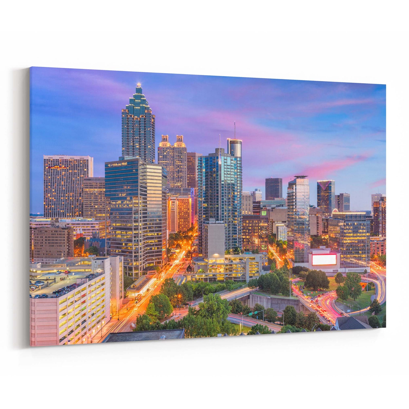 Atlanta Canvas Art Atlanta Wall Art Canvas Multiple Etsy