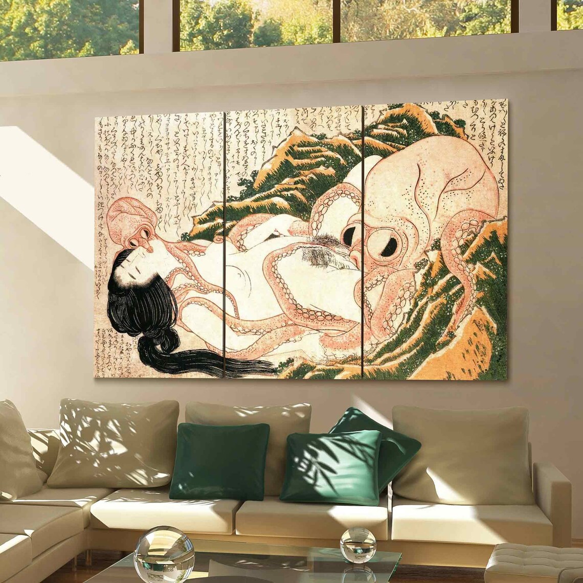 The Dream of the Fisherman's Wife Katsushika Hokusai | Etsy