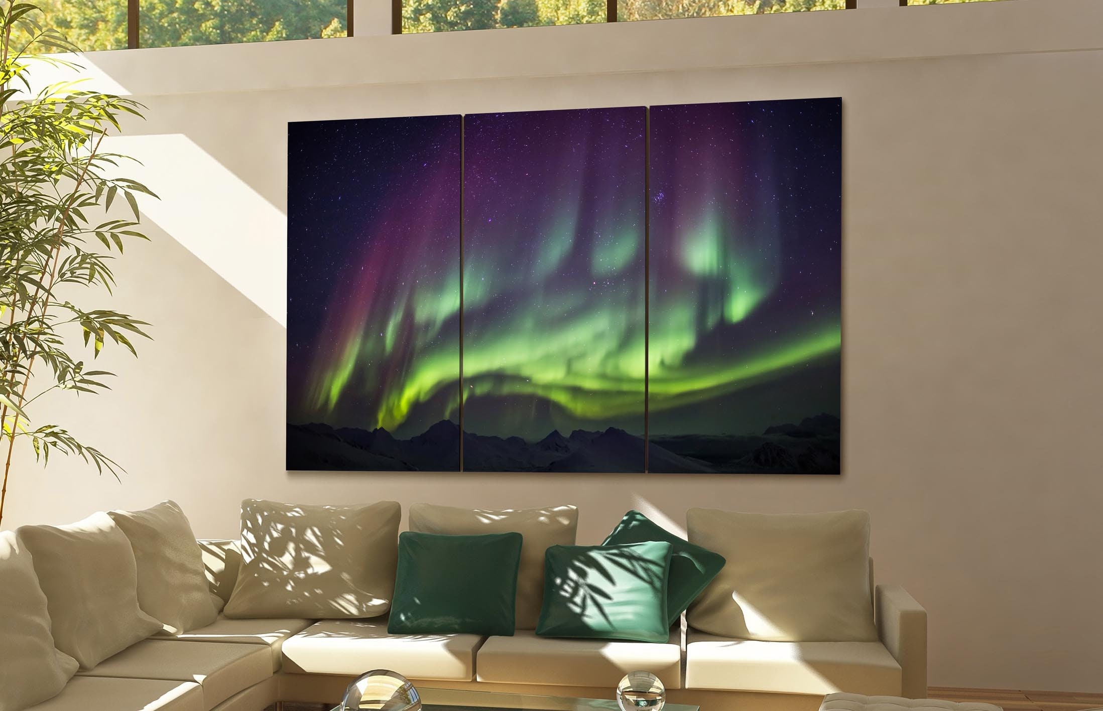 Northern Lights Canvas Northern Lights Canvas Print Multiple Etsy